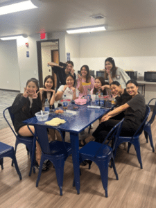 IRH residents in dining area