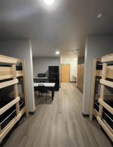 IRH facility dorm room