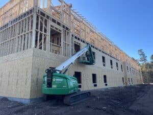 Myrtle Beach Construction Progress with Crane